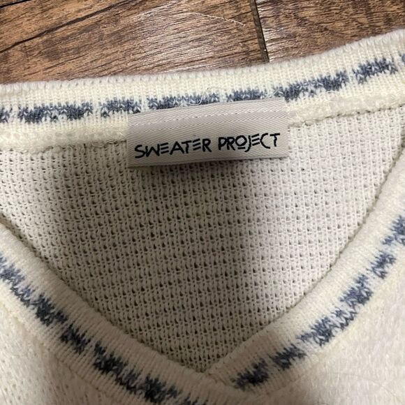 Vintage Sweater Project winter stripes sweater - Picture 2 of 5